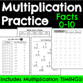 Multiplication Practice/Multiplication Facts Fluency Pract