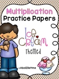 Multiplication Practice Papers