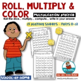 Multiplication Practice | Roll & Multiply | Facts from 0-12