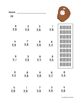 multiplication practice sheets x3 x9 by child centered chicks