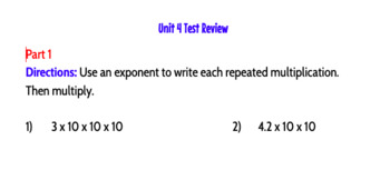 Preview of Multiplication Practice Test 