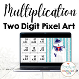 Multiplication Practice Two Digit by Two Digit Pixel Art G