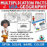 Multiplication Practice | USA States & Capitals | Math and