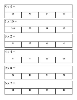 multiplication practice wss multiple choice answers by the village