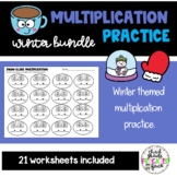 Multiplication Practice - Winter Bundle