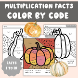 Multiplication Practice Worksheets Facts to 10 Color by Co