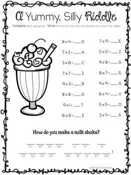 Multiplication Fact Practice Multiplication Worksheets