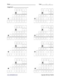 Multiplication Problem Organizer 5-digit by 2-digit
