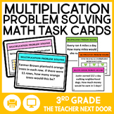 3rd Grade Multiplication Problem Solving Task Cards - Mult