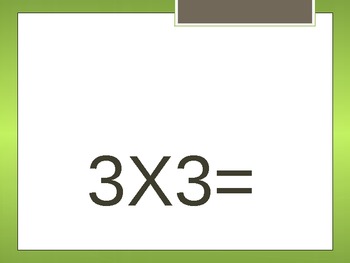 Preview of Multiplication: Product 36 Basic Just the Multiplication Facts PowerPoint