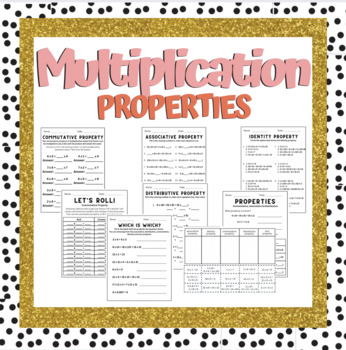Preview of Multiplication Properties Activity Packet 3.OA.5