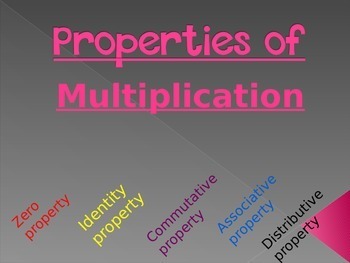 Properties of Multiplication PowerPoint by Ready Resources | TpT