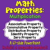 Multiplication Properties PowerPoint Lesson with Practice 