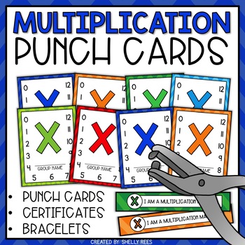 Preview of Punch Cards for Multiplication Fact Mastery