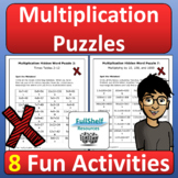 Multiplication Puzzles Fun Math Worksheets Multiplying 4th