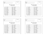 Multiplication Quizes