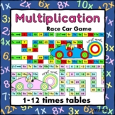 Multiplication Race Car Board Game