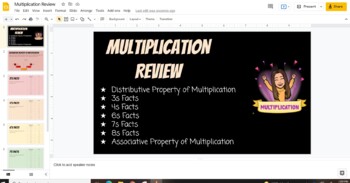 Preview of Multiplication Review
