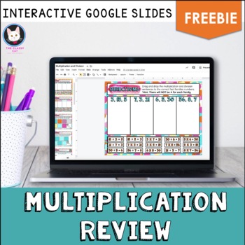 Preview of Multiplication Review - Distance Learning Google Slides