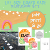Multiplication Review- Life Size Board Game