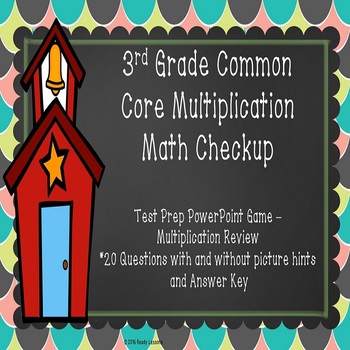 Preview of Multiplication Review 3rd Grade Multiplications One Step Word Problem PPT 3.OA.1