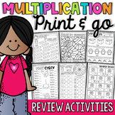 Multiplication Review Worksheets and Activities