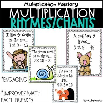 Preview of Multiplication Rhymes and Chants