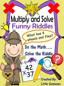 Preview of Multiplication Riddles For Grades 3 and Up