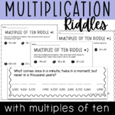 Multiplication Riddles - Multiples of Ten - Fun Math for C