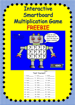 Preview of Multiplication Robot FREEBIE