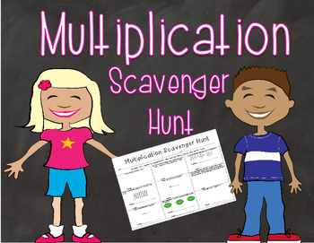 Preview of Multiplication Scavenger Hunt Game