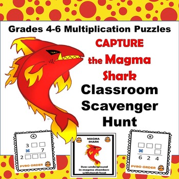 Preview of Multiplication Scavenger Hunt Grades 4-6
