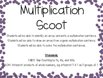 Preview of Multiplication Scoot
