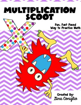 Preview of Multiplication Scoot Game