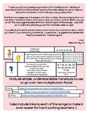 Multiplication / Skip Counting Songs Handouts 1-10 (with links)