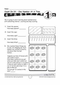 multiplication skip counting worksheets grades 3 5 by on