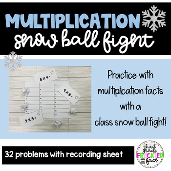 Preview of Multiplication Snowball Fight