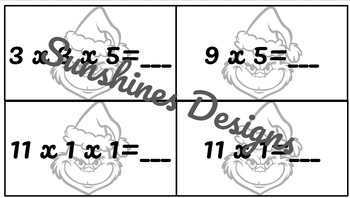 Preview of Multiplication Snowball Review