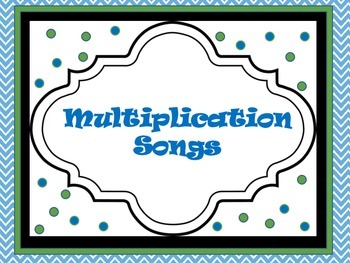 Preview of Multiplication Songs