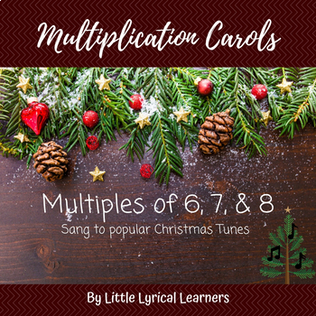 Preview of Multiplication Songs: Christmas Carols for 6s, 7s, and 8s