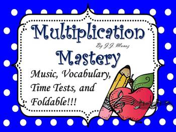 Preview of Multiplication Songs Mastery Bundle
