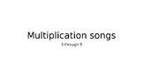 Multiplication Songs PowerPoint