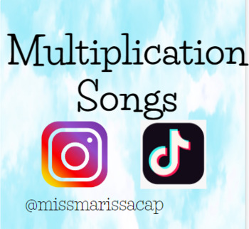 Preview of Multiplication Songs-Skip counting