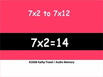 Preview of Multiplication Songs and Tests for 7s to 9s by Kathy Troxel