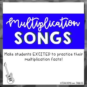 Preview of Multiplication Songs for the Classroom