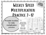 Multiplication Facts Speed Practice x2 -x12
