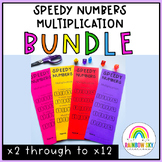 Multiplication Speedy Numbers Booklets BUNDLE - Multiplica