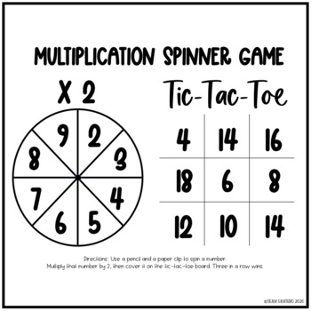 Multiples Tic Tac Toe Game - Math Coach's Corner