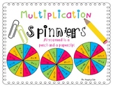 4th (Fourth) Grade Multiplication Spinners *Easy Math Cent