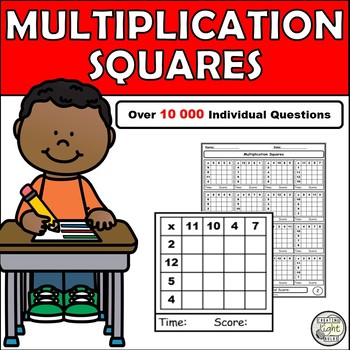 Preview of Multiplication Squares. Enough for the Whole Year!